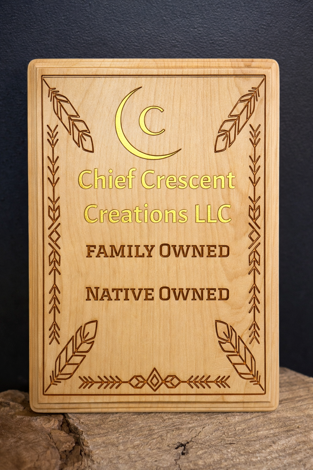 wooden plaque