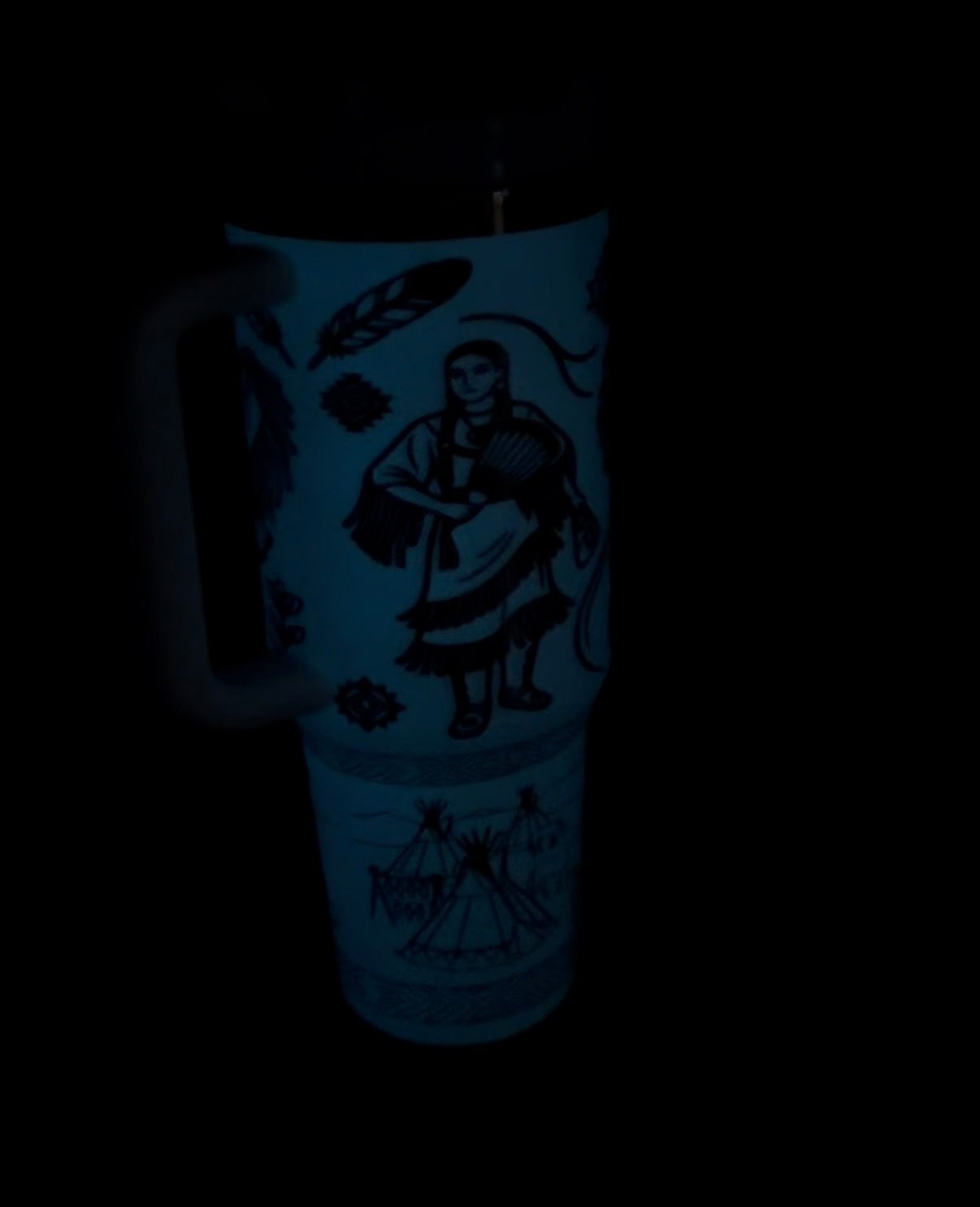 Glow in the dark tumbler