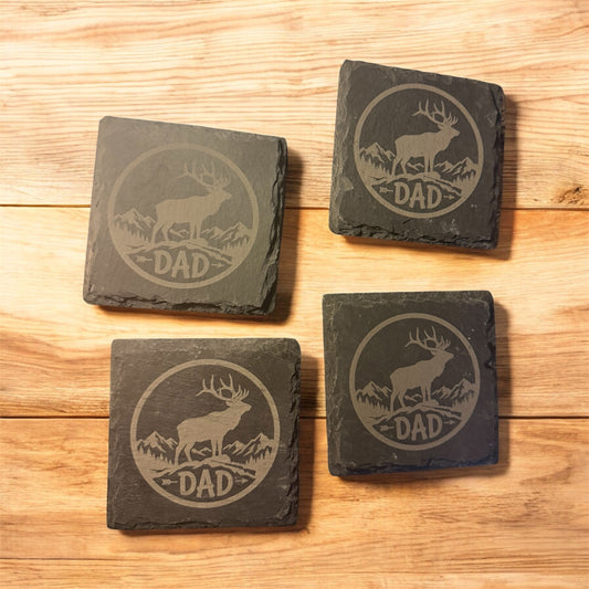 Dad Slate Coasters