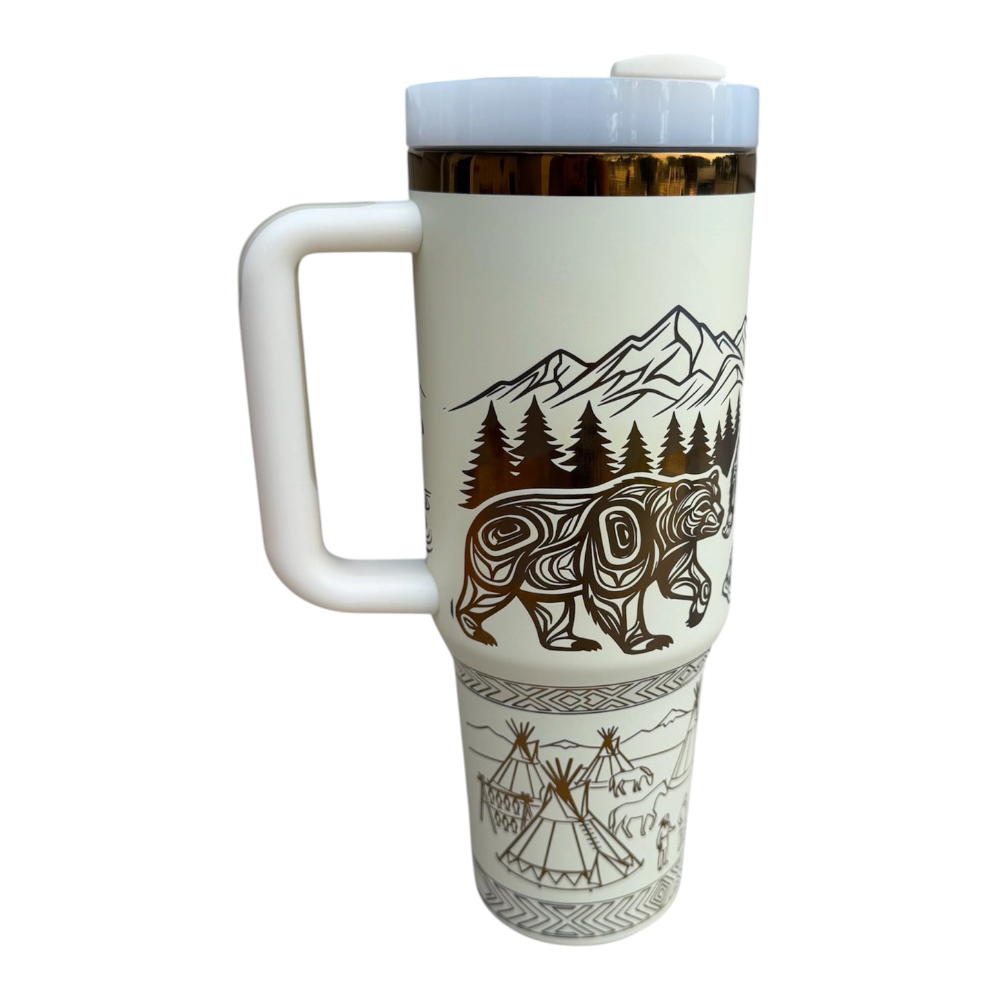 Big Foot Land Back Glow in the dark Tumbler