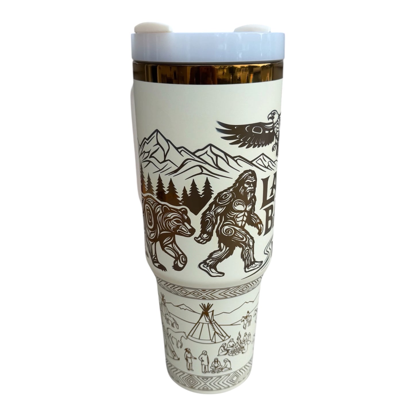 Big Foot Land Back Glow in the dark Tumbler