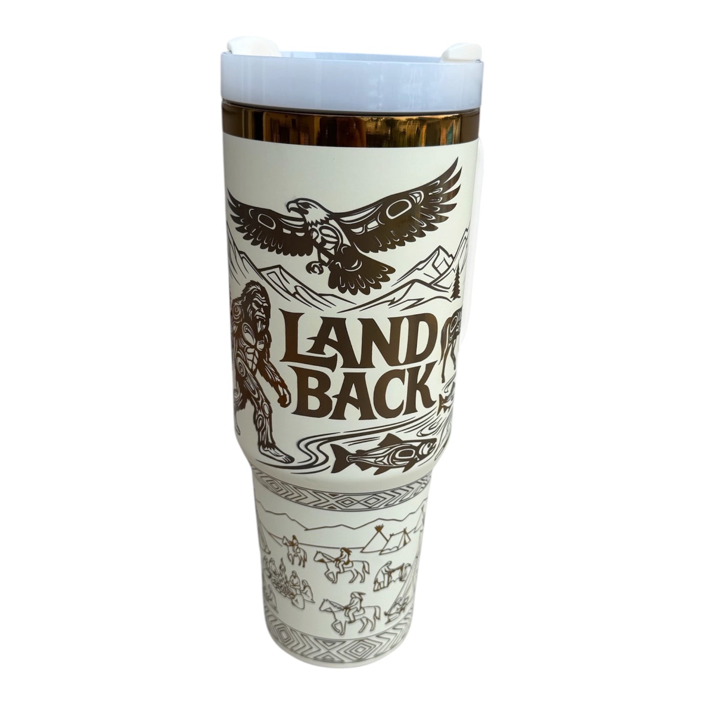 Big Foot Land Back Glow in the dark Tumbler