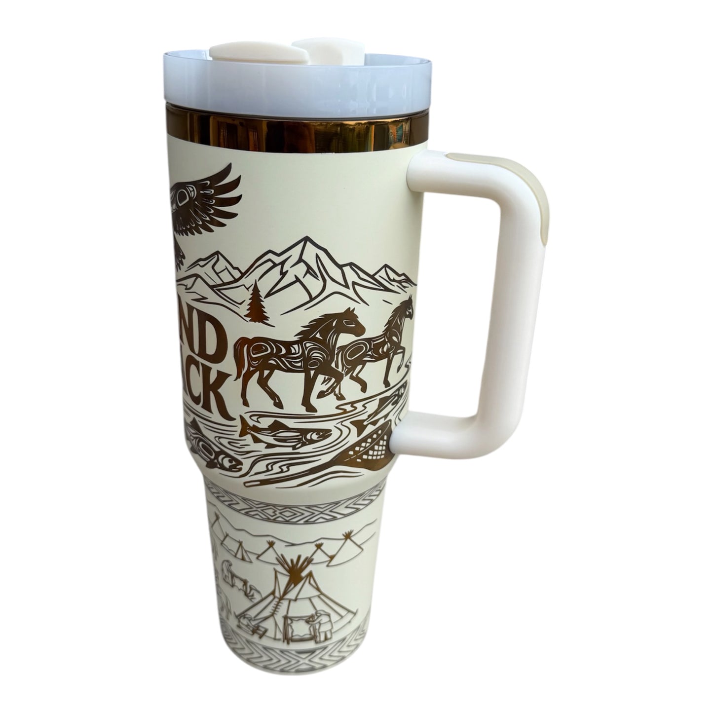 Big Foot Land Back Glow in the dark Tumbler